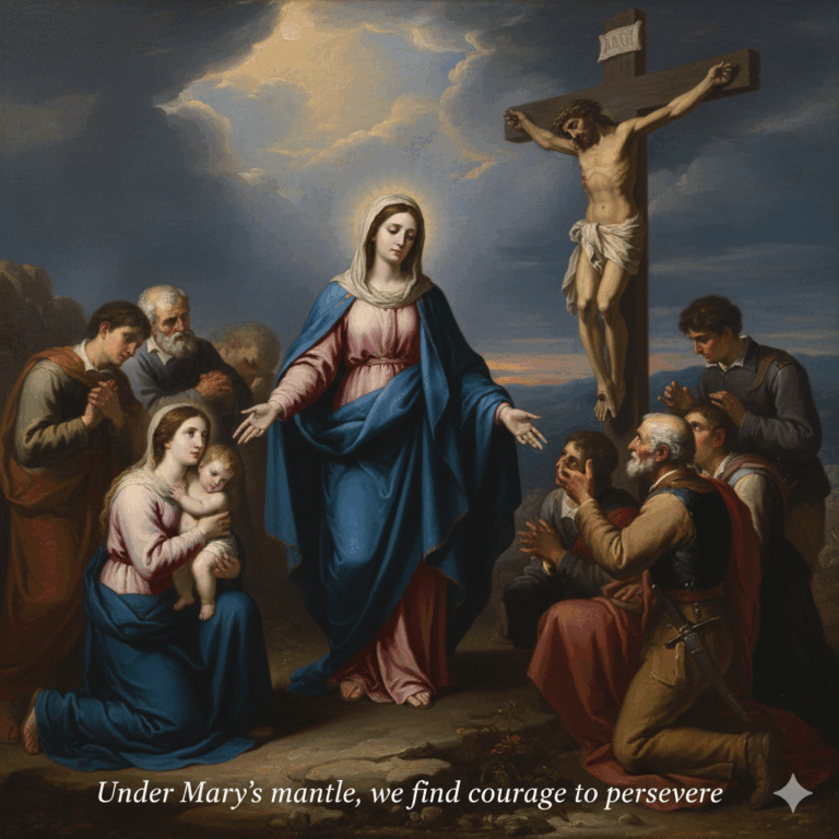 UNDER MARY’S MANTLE: FINDING COURAGE FOR THE NARROW GATE